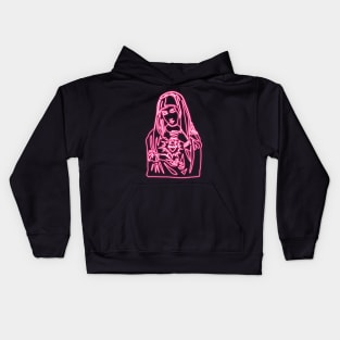 Pink Neon - Immaculate Heart of Mary Kids Hoodie